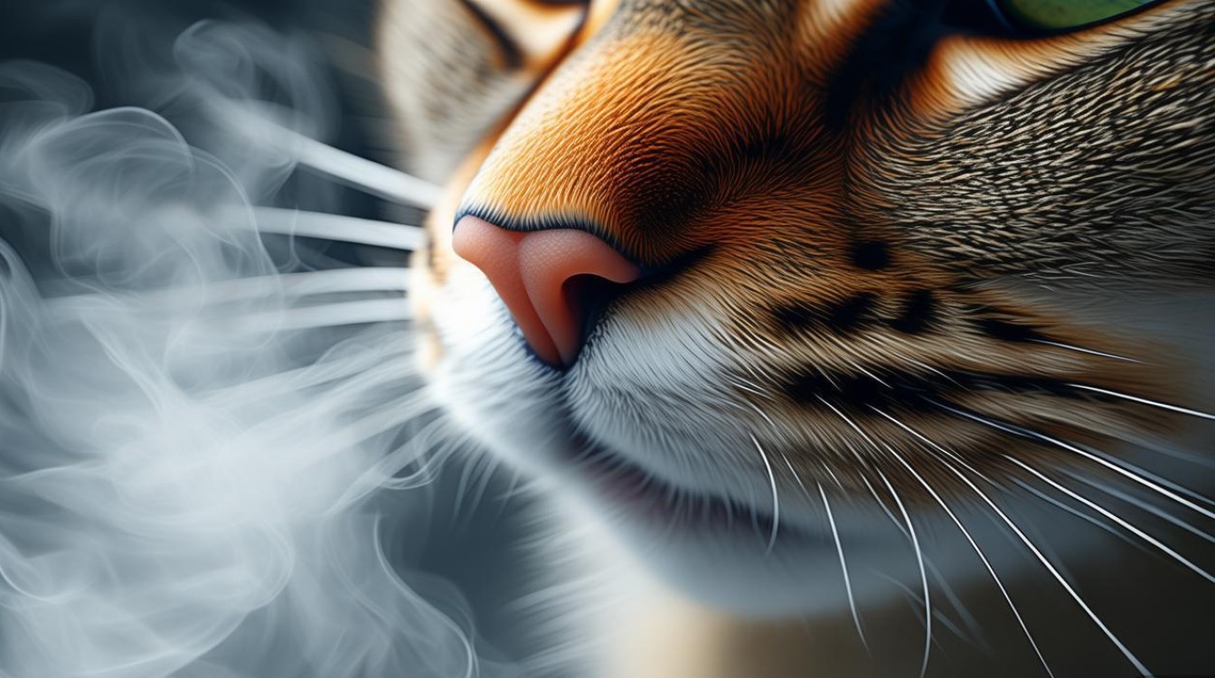 猫咪鼻子不断喷气
