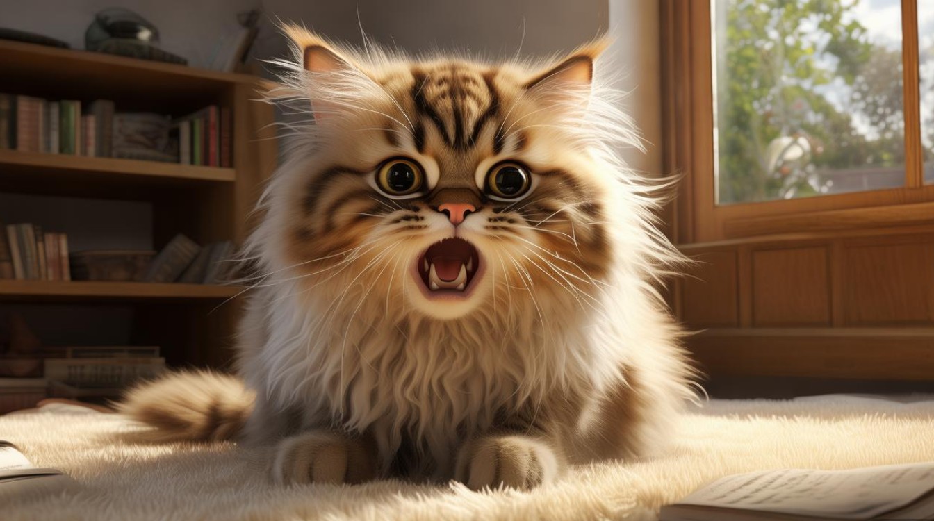 猫咪怪叫后呕吐