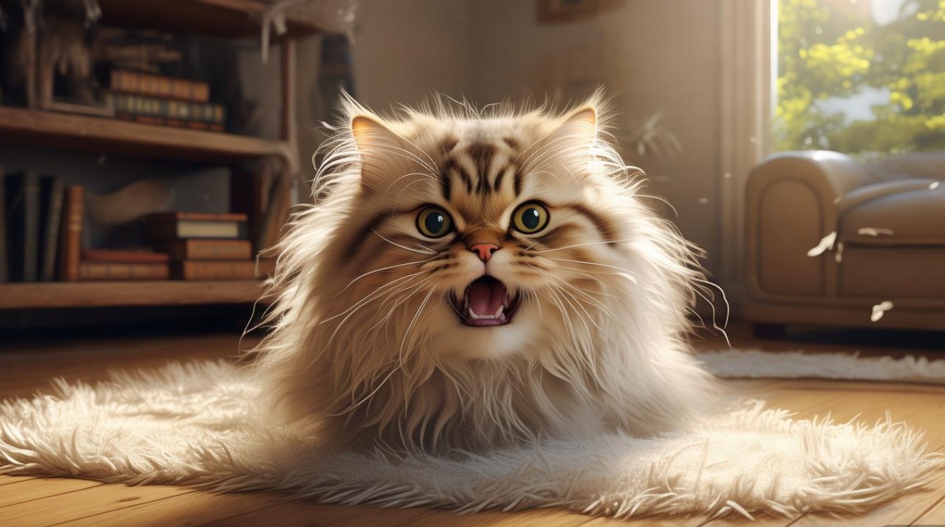 猫咪怪叫后呕吐