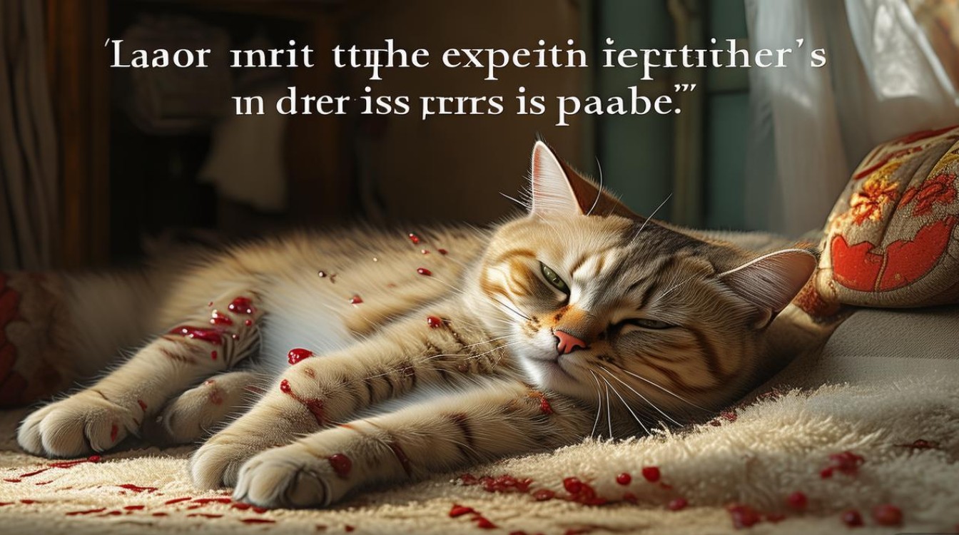 待产猫咪流血了