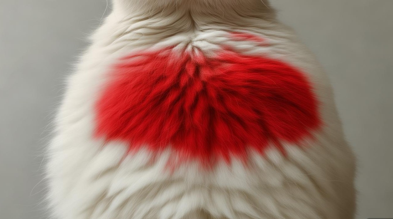 猫咪肚子上红斑