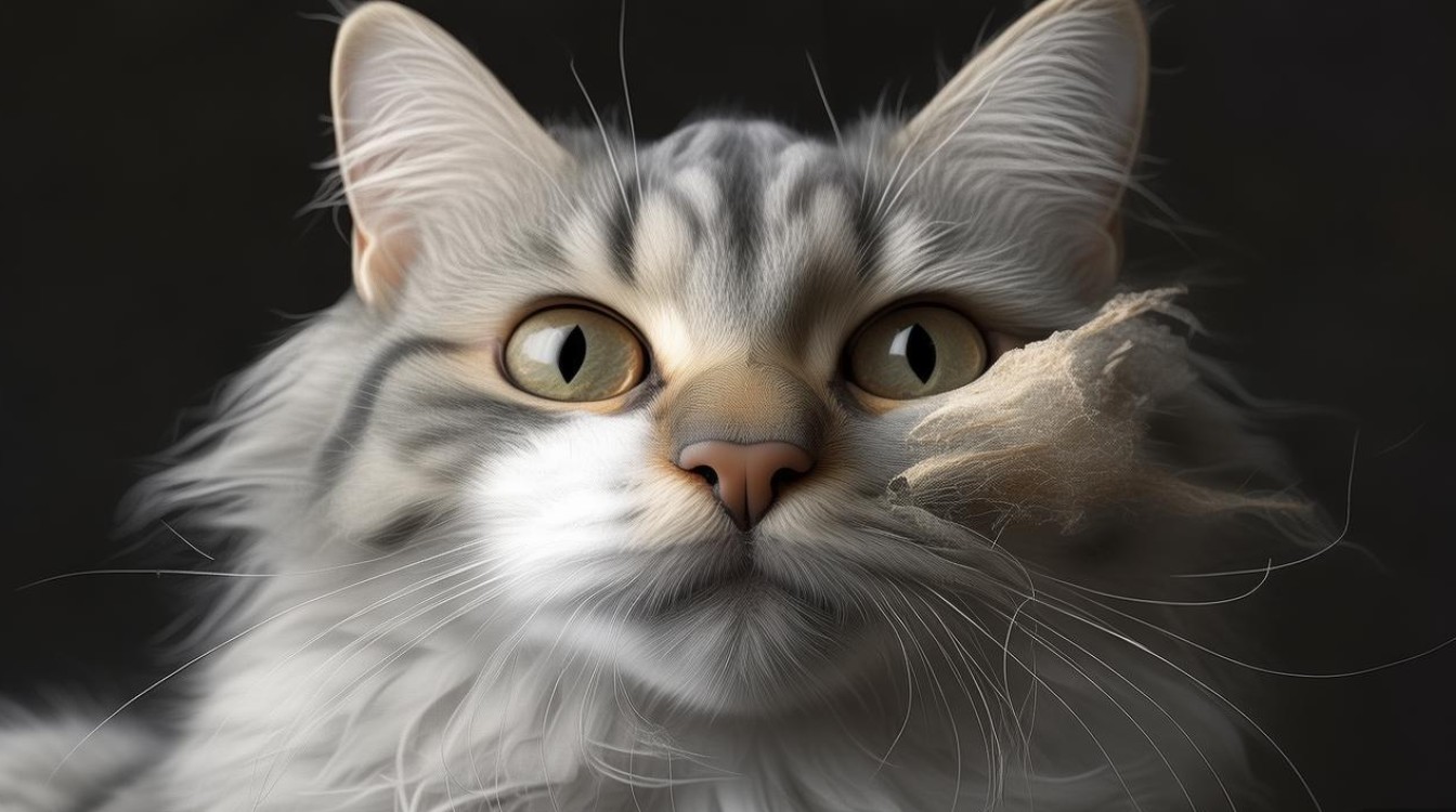 猫咪鼻子上有干裂