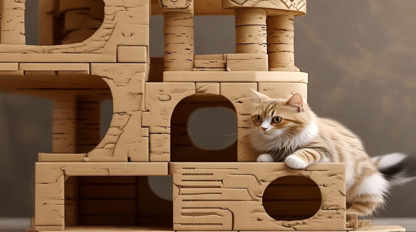猫咪纸板爬架