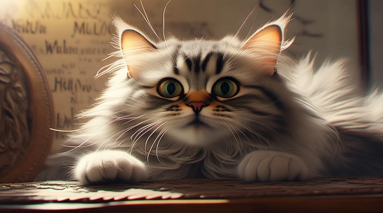 猫咪眼睛撞到了