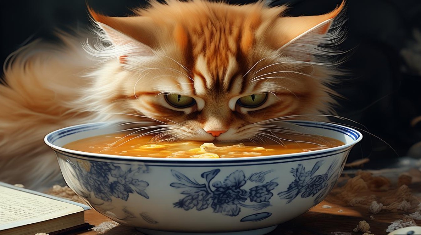 猫咪喝的汤