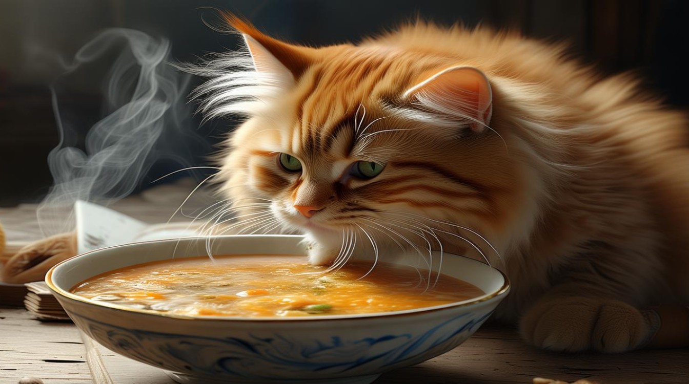 猫咪喝的汤