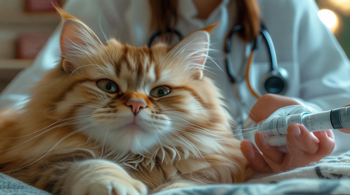 猫咪感冒打针吐