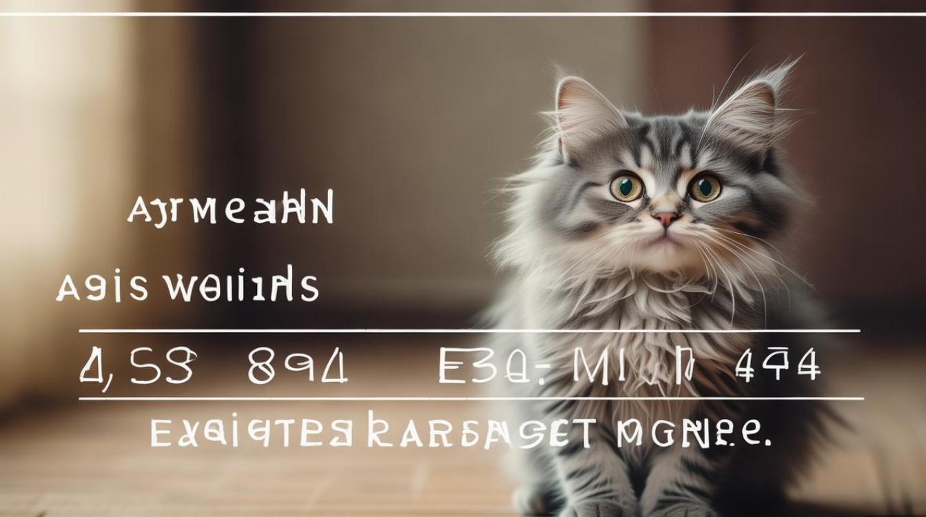猫咪月数体重标准