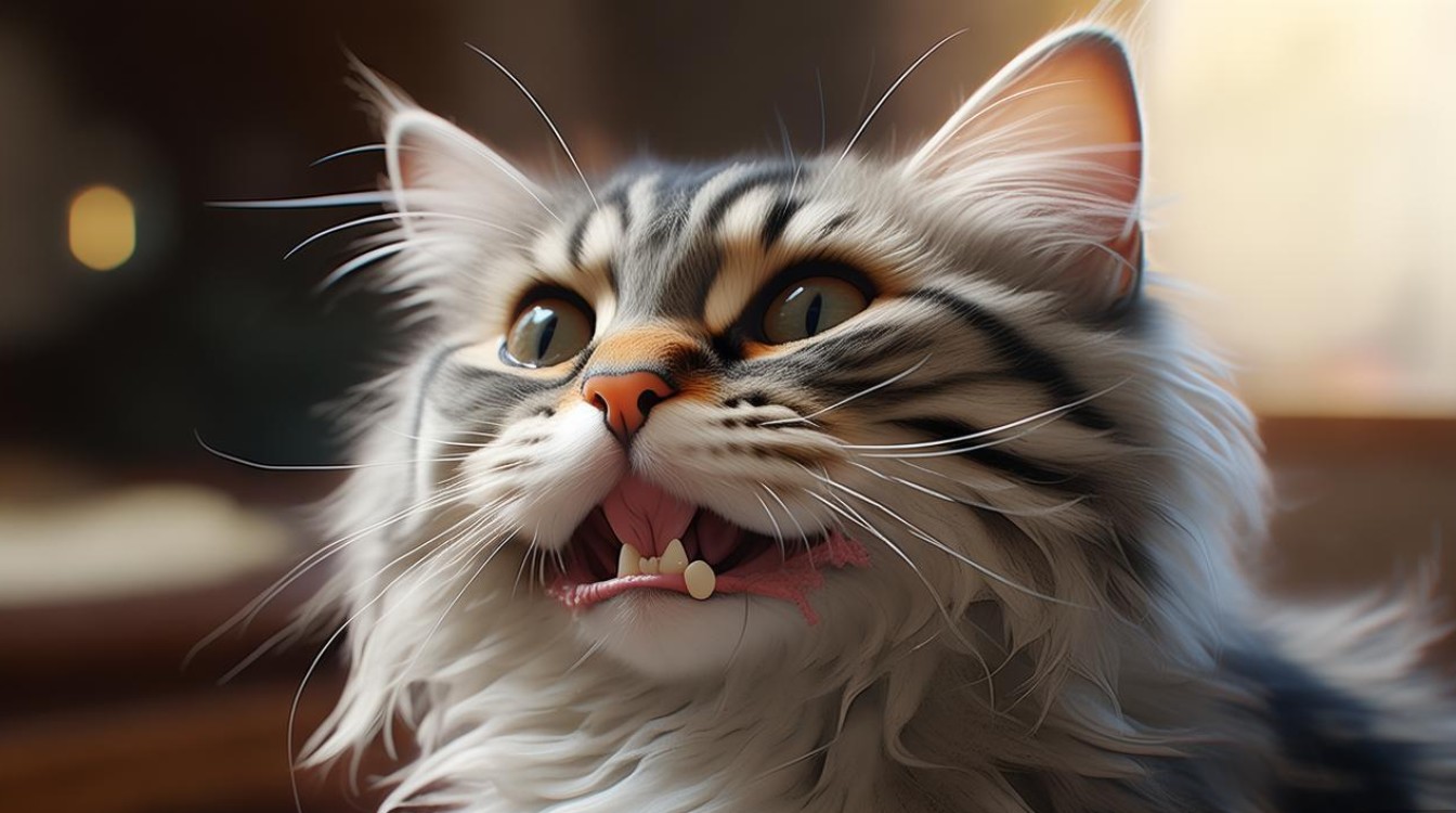 猫咪牙齿磨破嘴唇