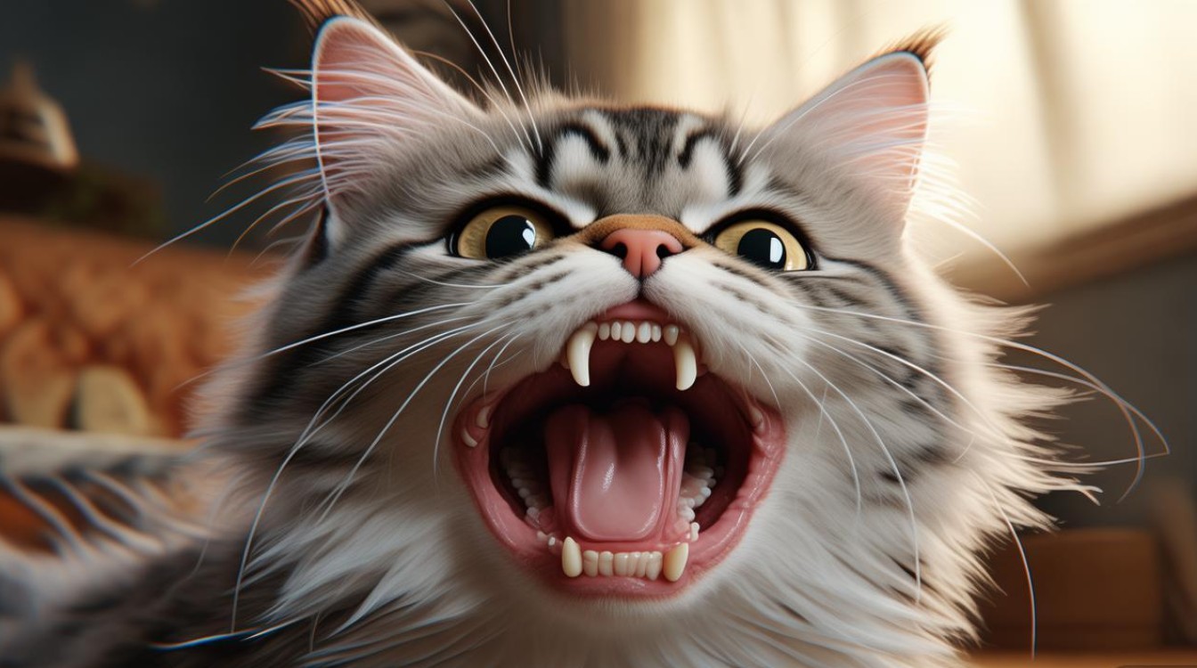 猫咪牙齿磨破嘴唇