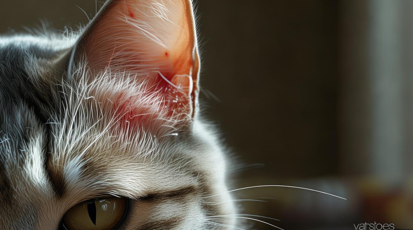 猫咪耳朵边上发炎