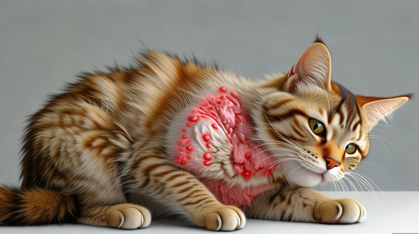 皮肤感染猫咪