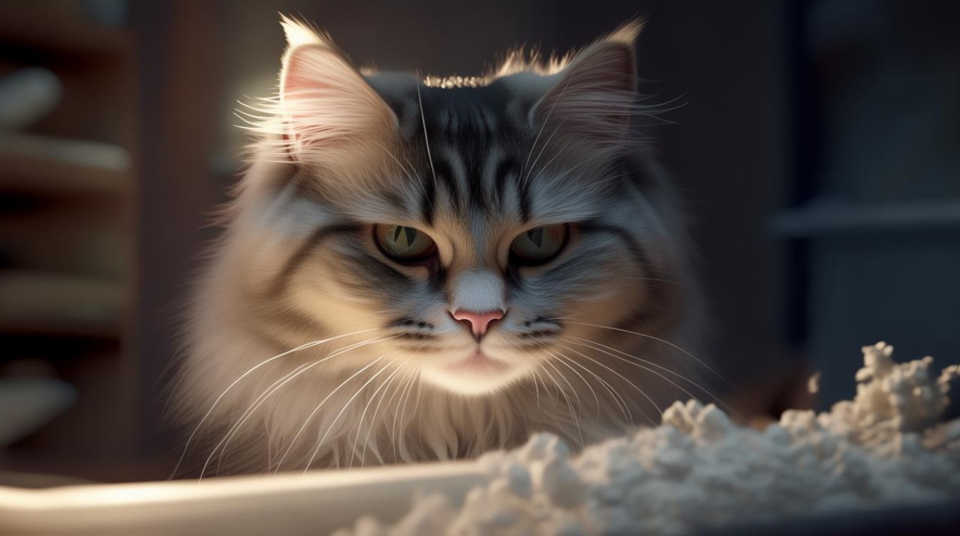 猫咪拉白屎