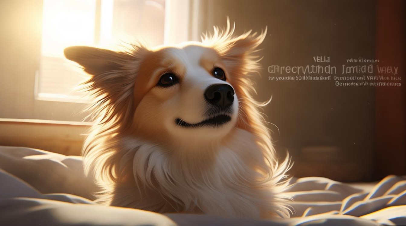 狗狗睡醒伸脖子