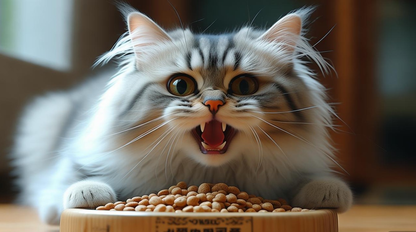 猫咪吃粮不咀嚼