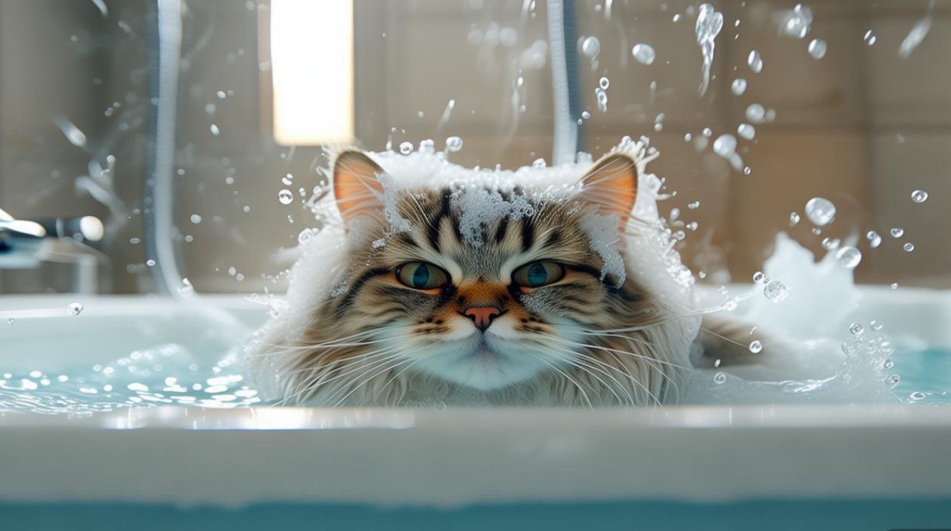 猫咪洗澡吹多久