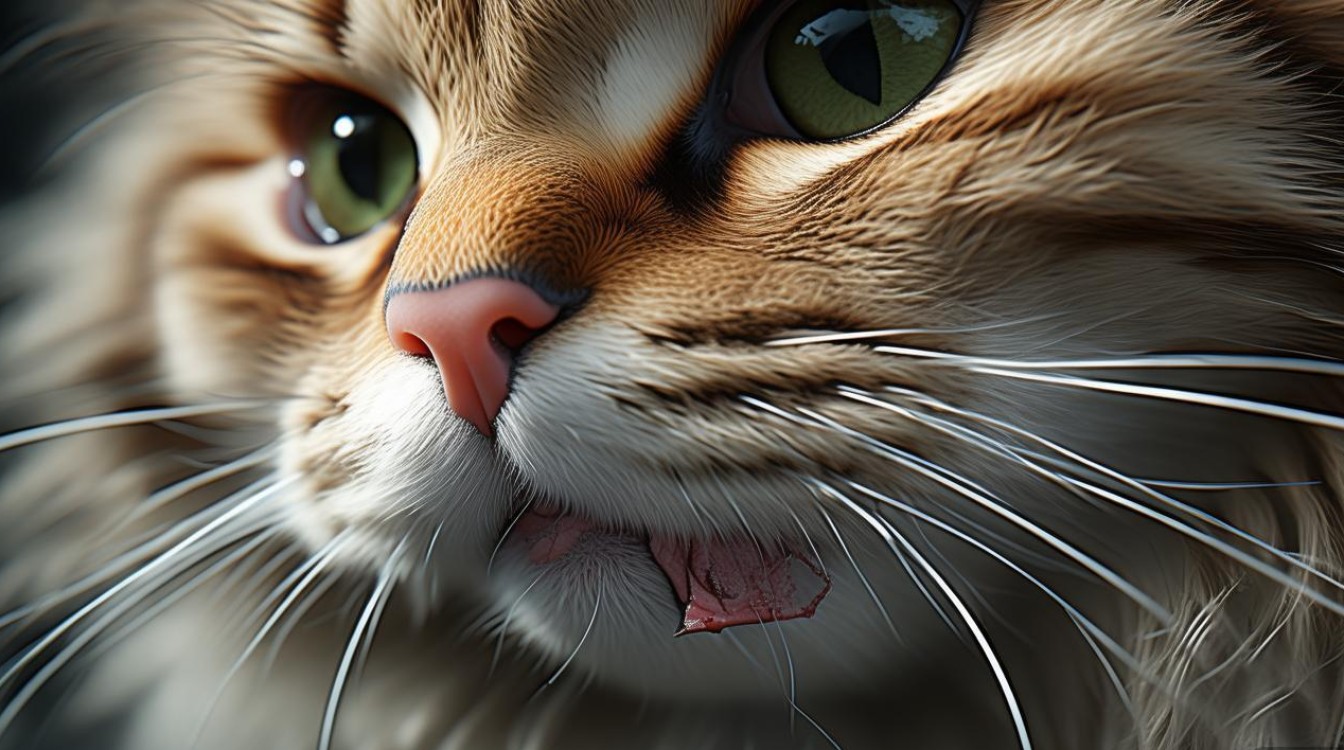 猫咪嘴巴下面结痂
