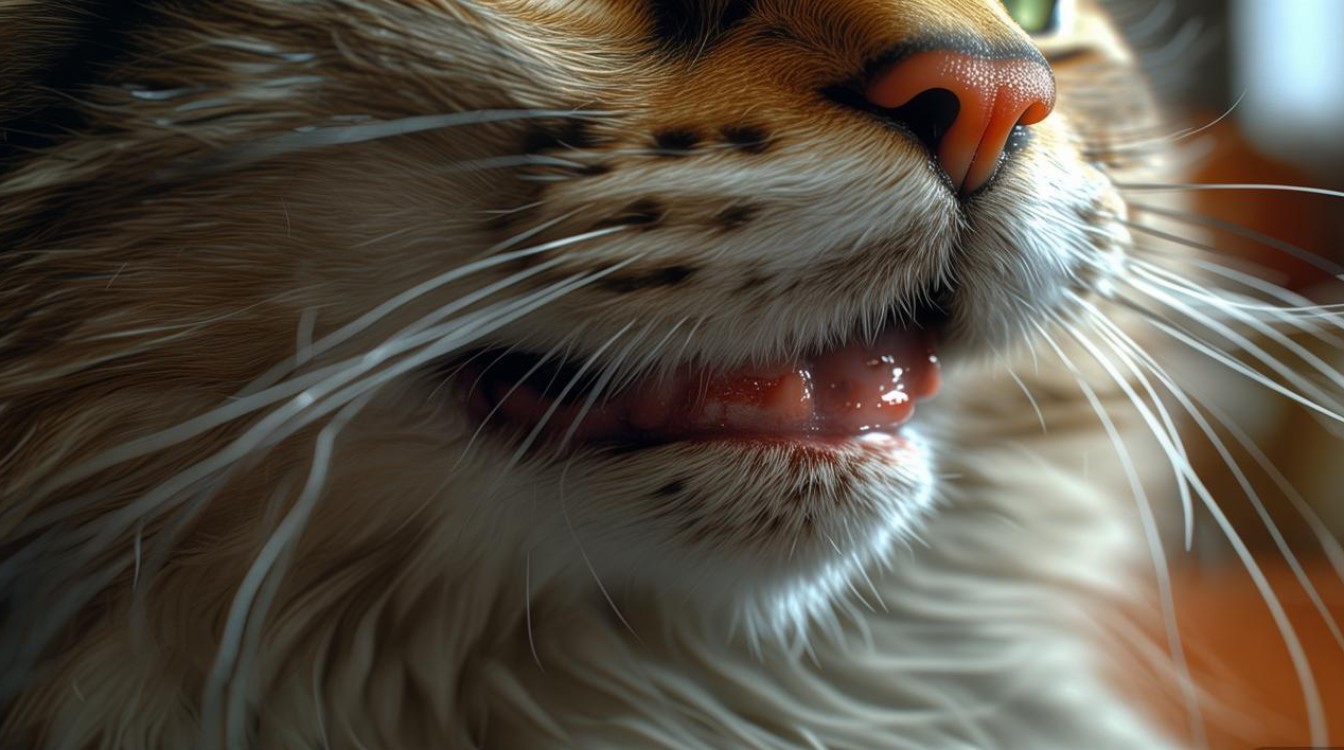猫咪嘴巴下面结痂