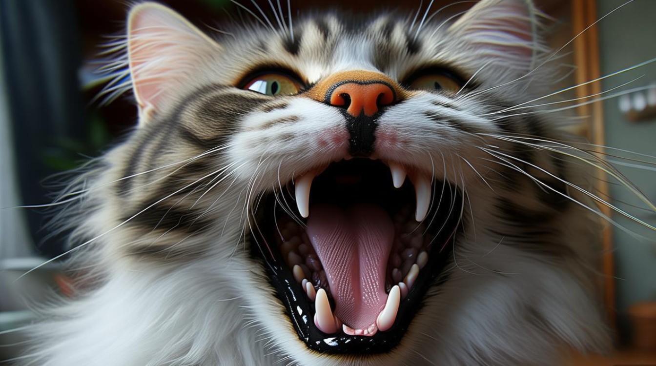 猫咪嘴里有黑色