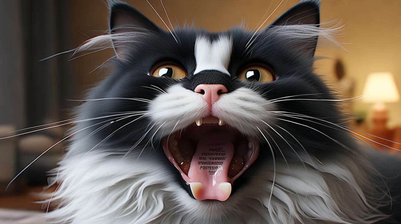 猫咪嘴里有黑色