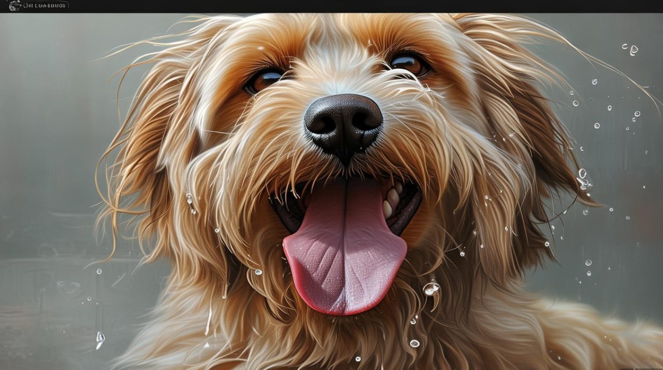 狗狗吐水状