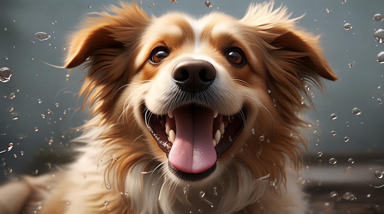 狗狗吐水状