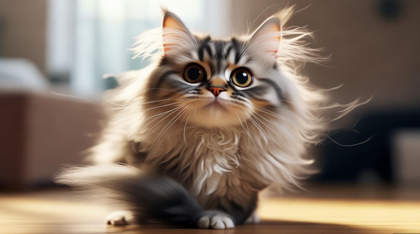 猫咪后腿在抖