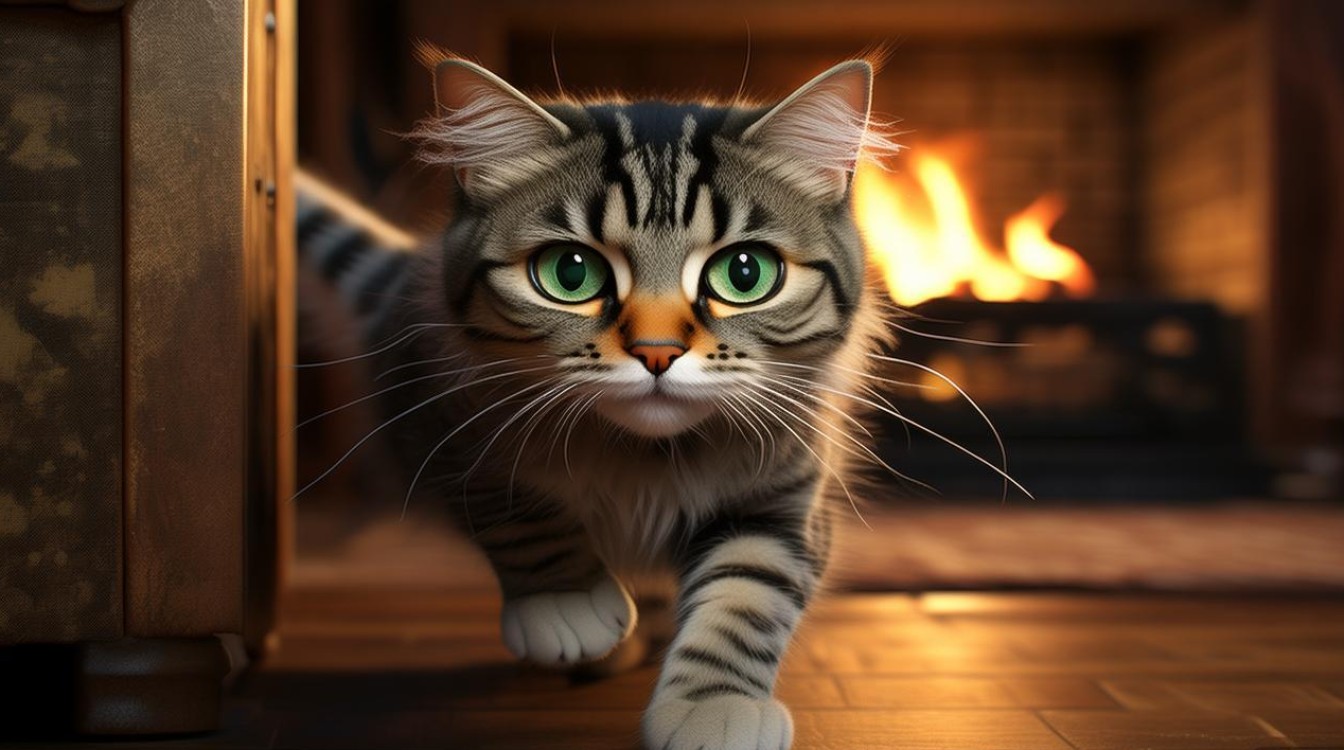 猫咪喜欢偷袭我