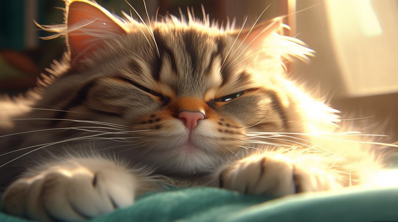 猫咪缓缓眯眼睛