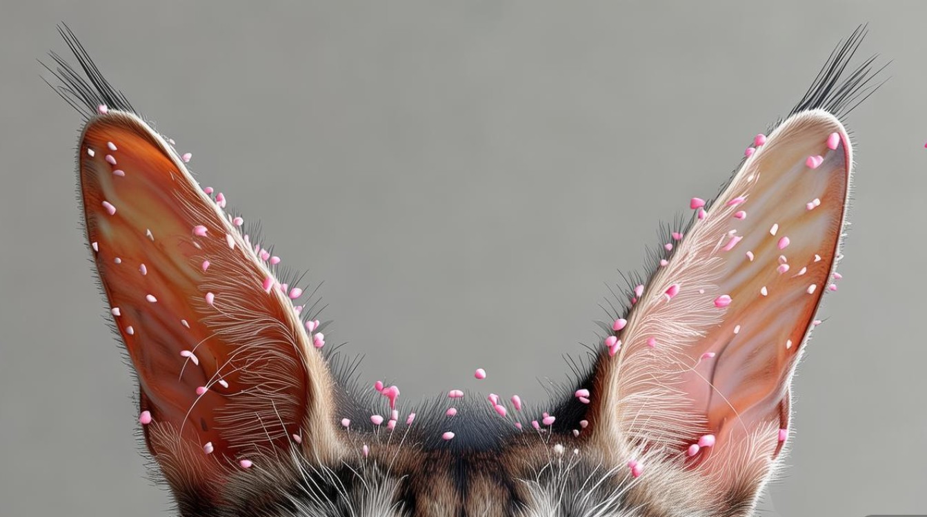 猫咪耳朵长粉刺