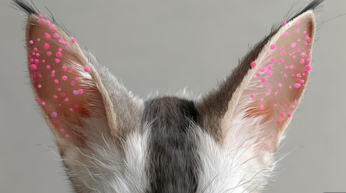 猫咪耳朵长粉刺