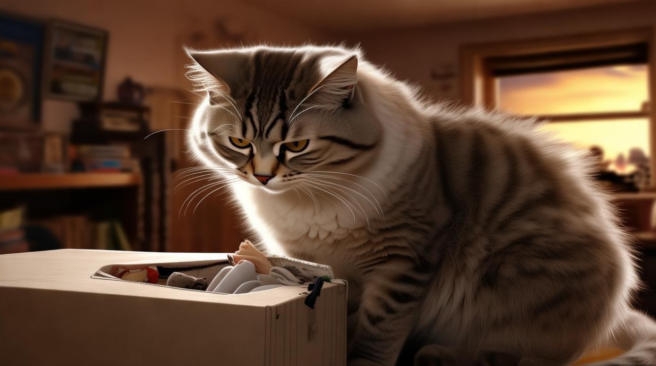 猫咪不喜欢鞋盒
