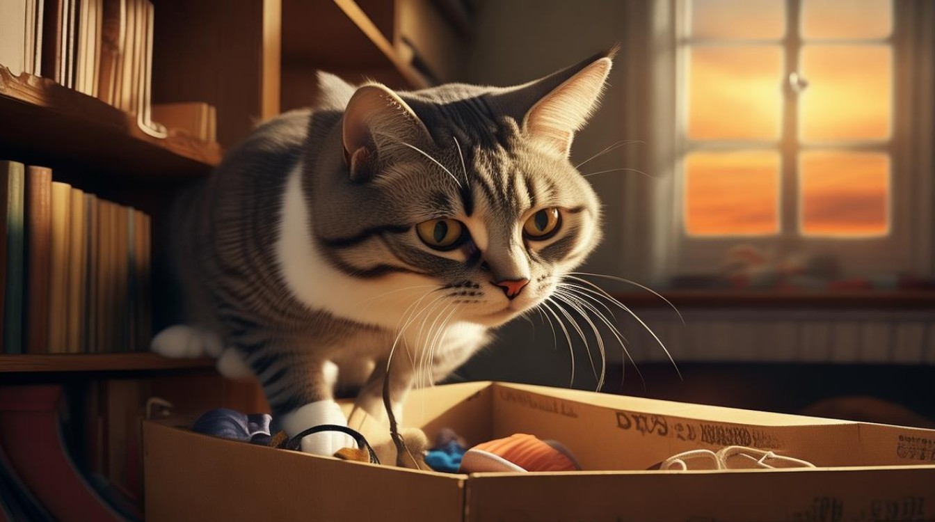 猫咪不喜欢鞋盒