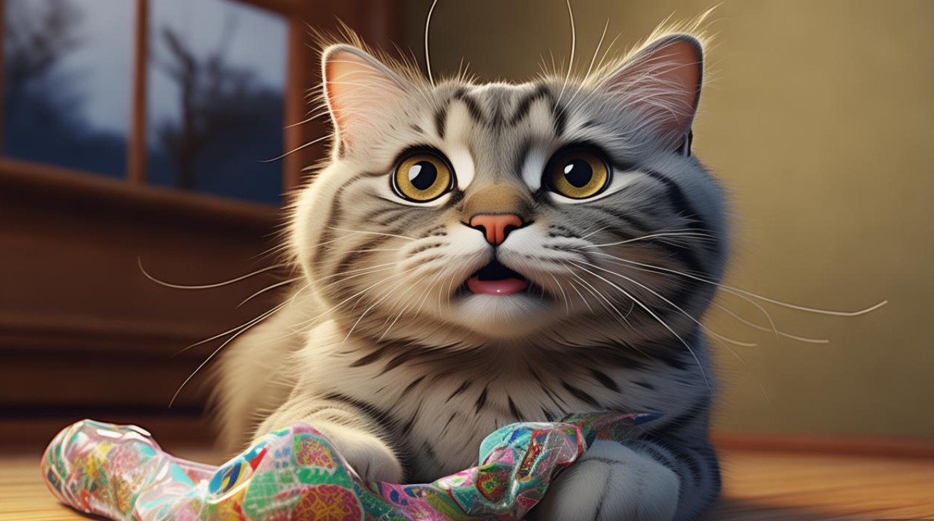 猫咪误吃塑料