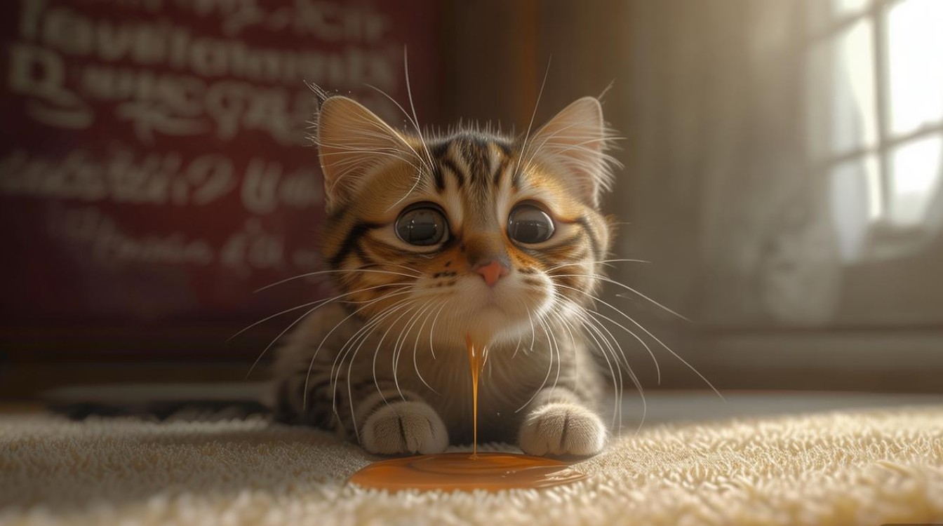 猫咪呕吐淡血水