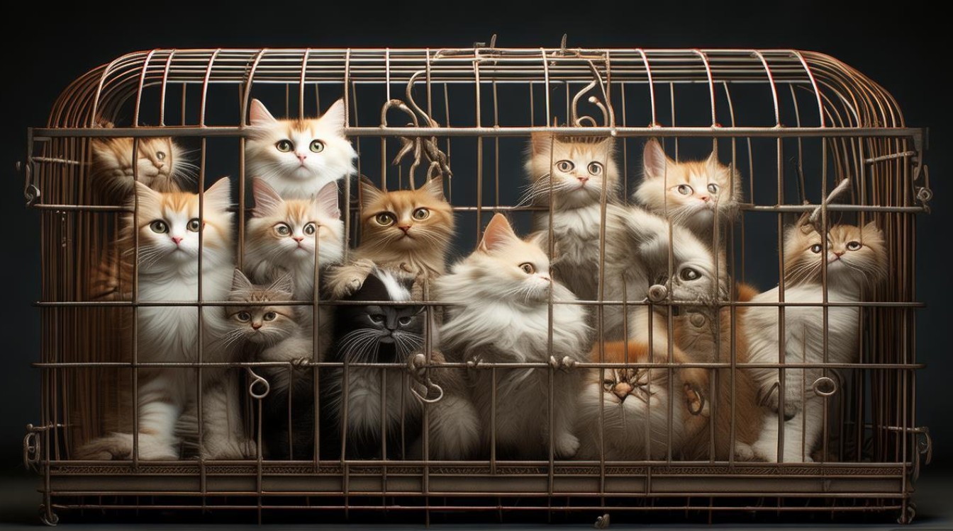 猫咪各种蹭笼子