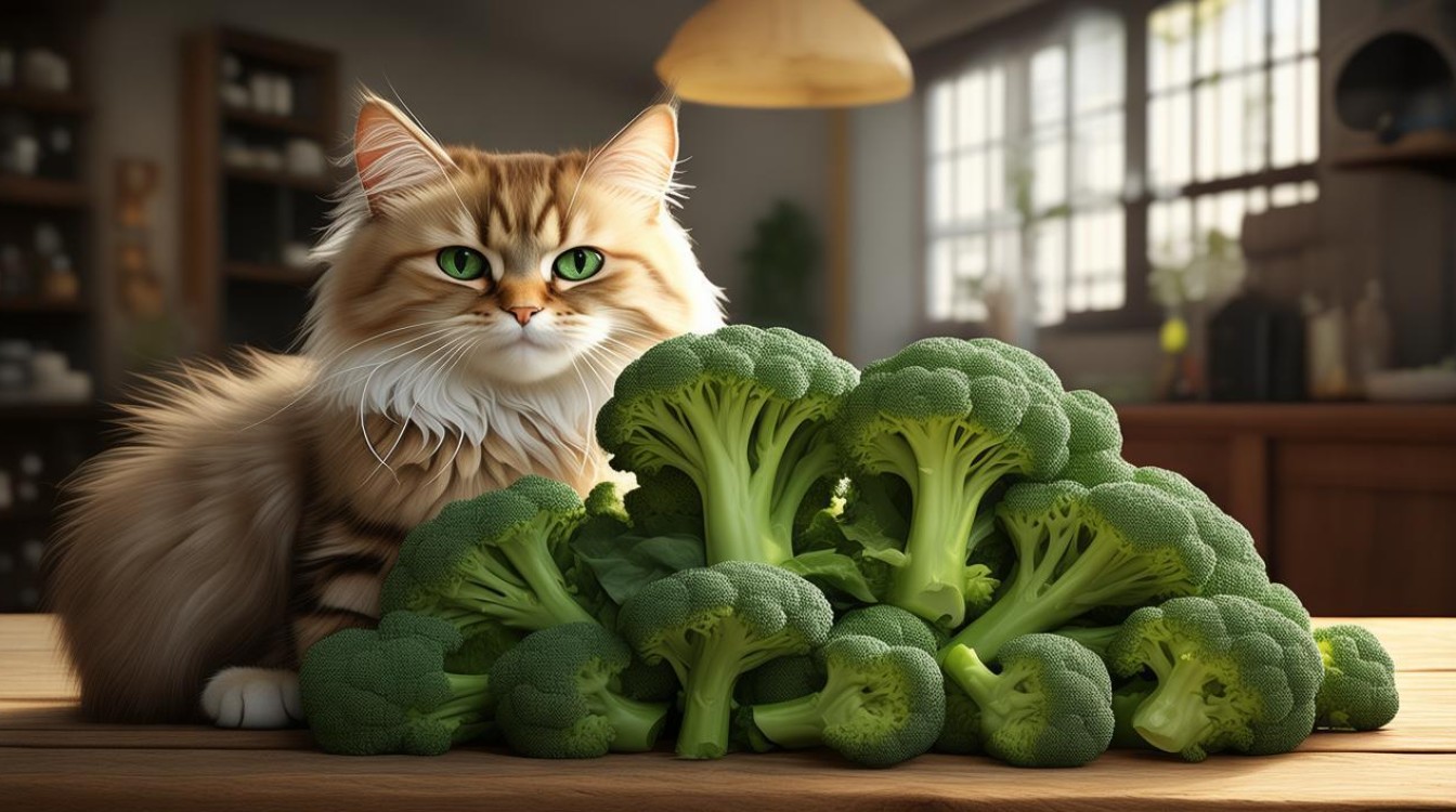 猫咪爱吃西兰花