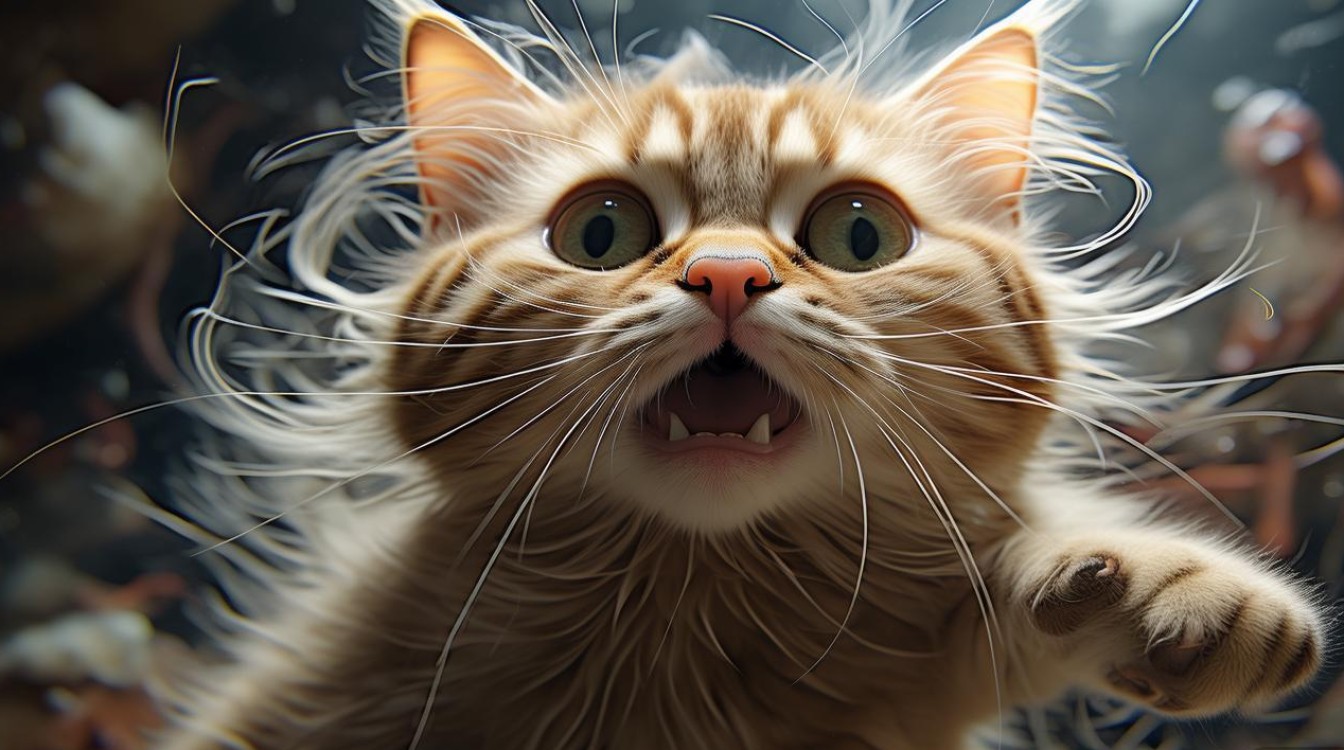 猫咪惊吓瘫痪