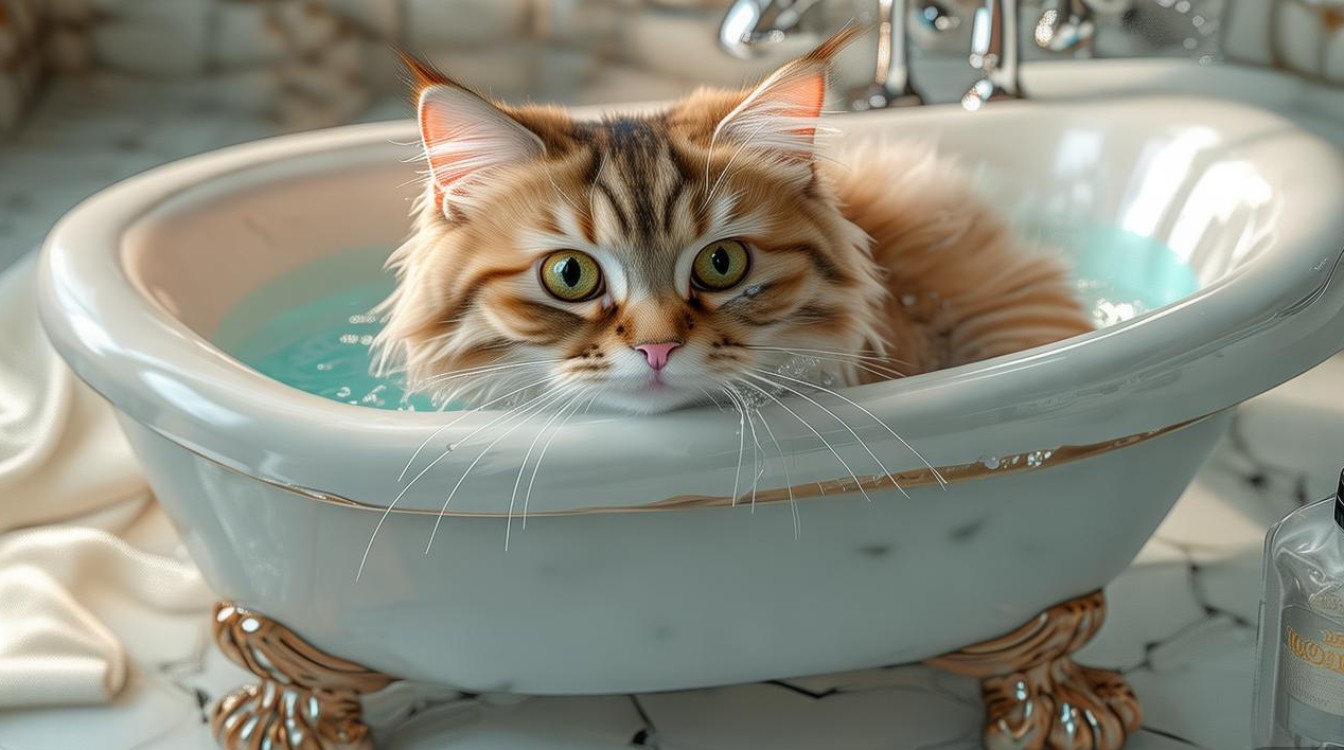 给猫咪洗澡好处