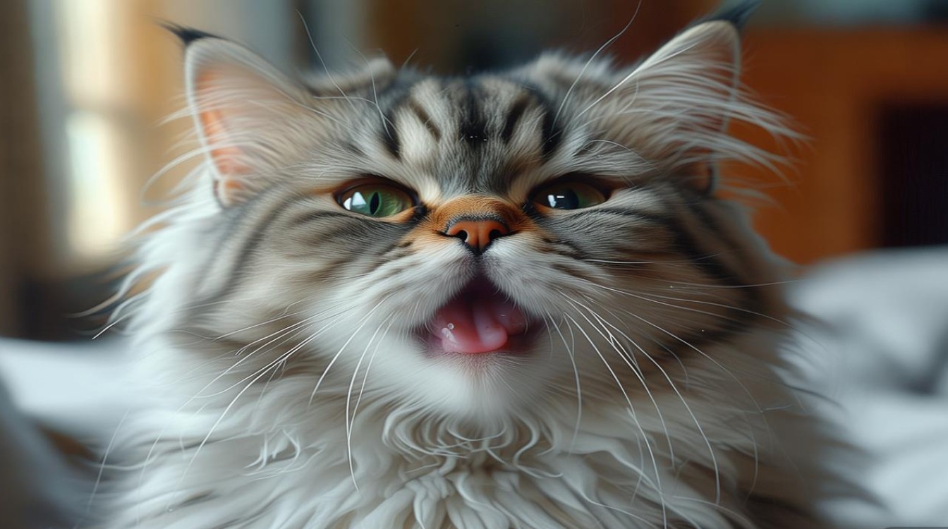 猫咪着凉烂嘴巴