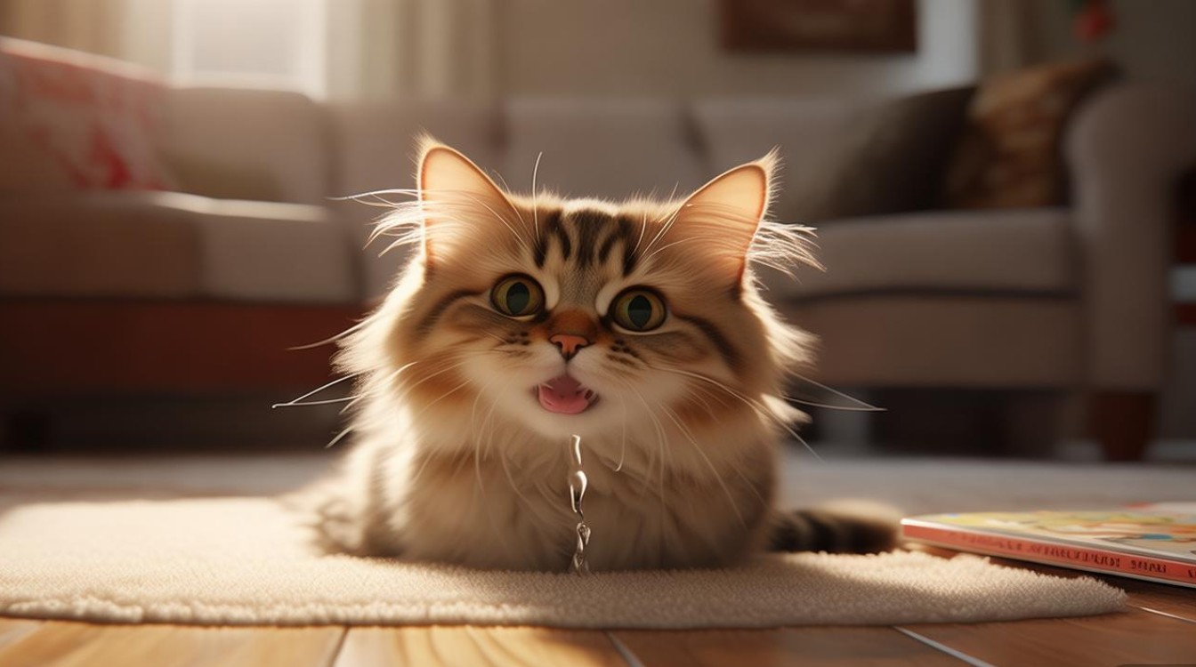 猫咪拉出了尿