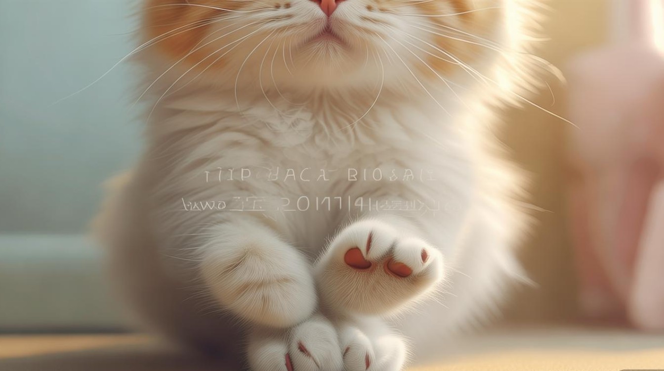 猫咪萌爪唯美