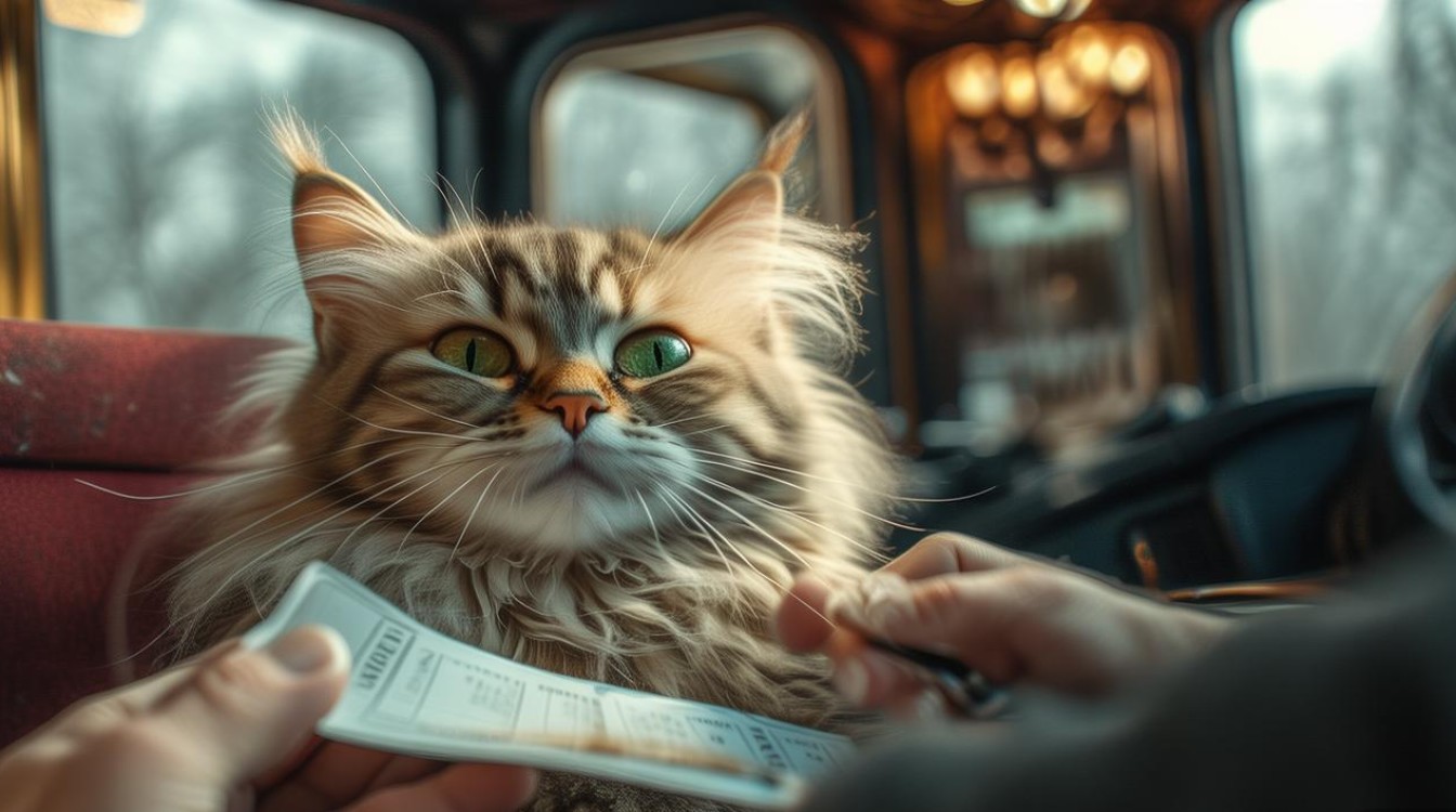 客车给猫咪买票