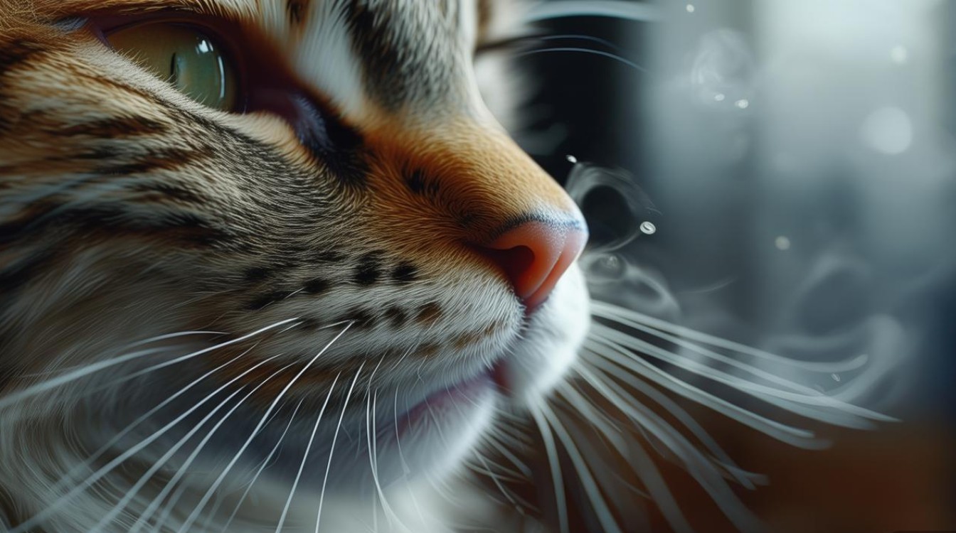 猫咪鼻子用力出气