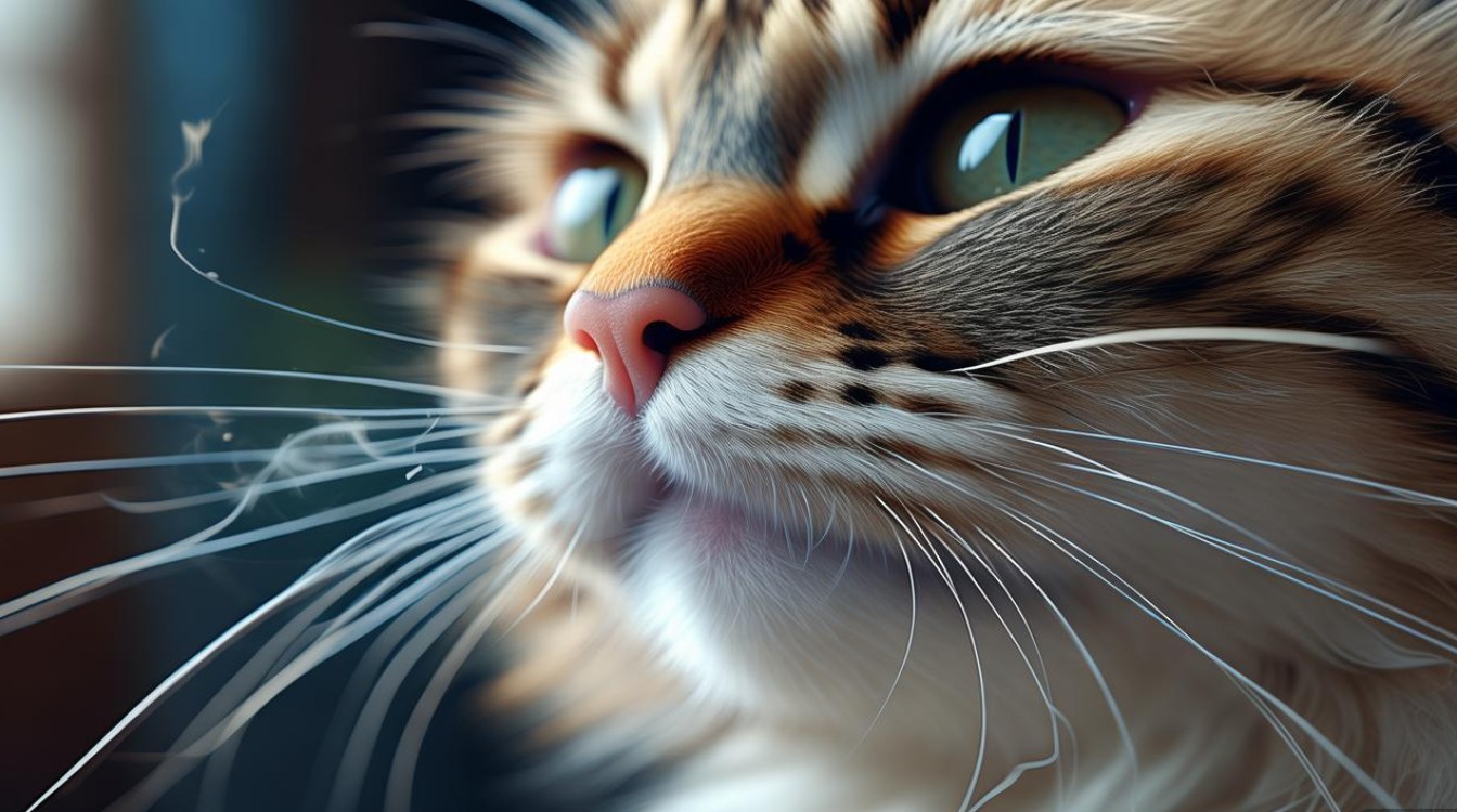 猫咪鼻子用力出气