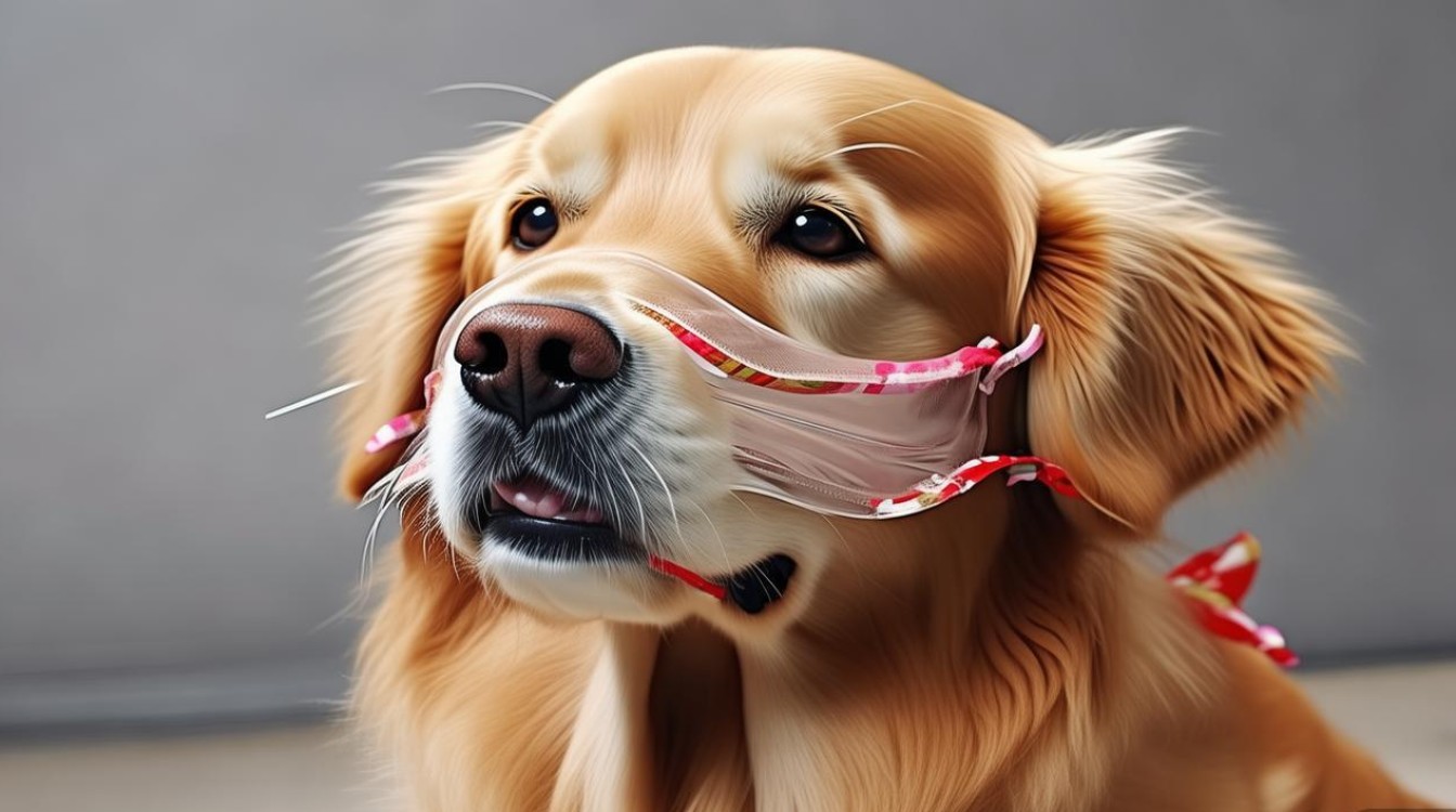 狗狗带上口罩