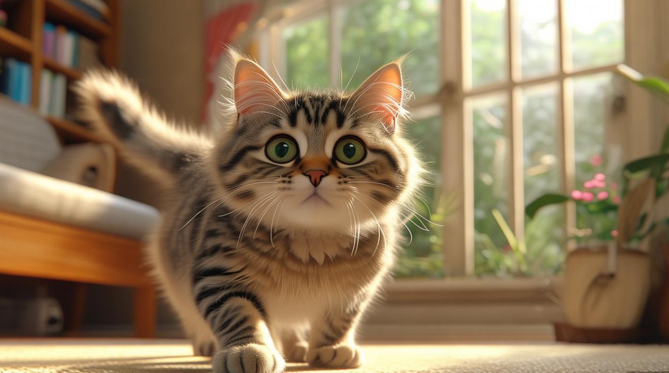 初到家的猫咪