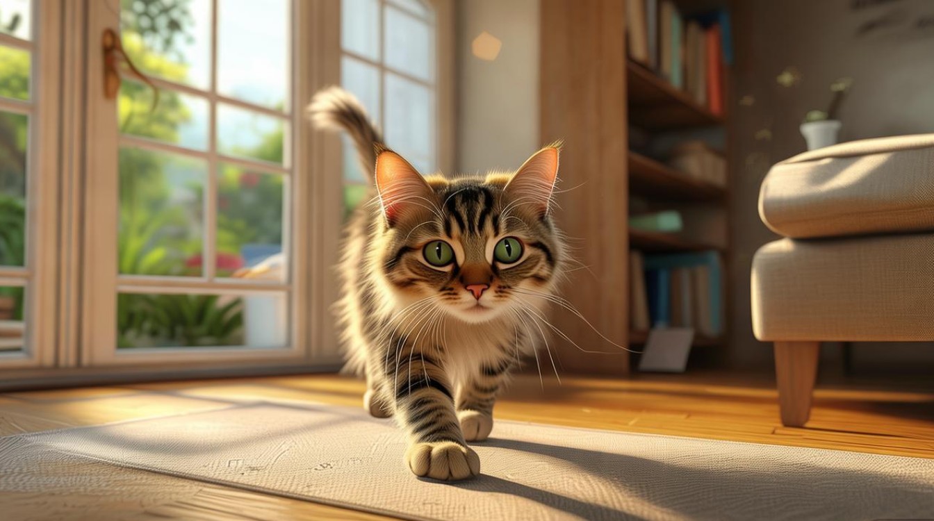 初到家的猫咪