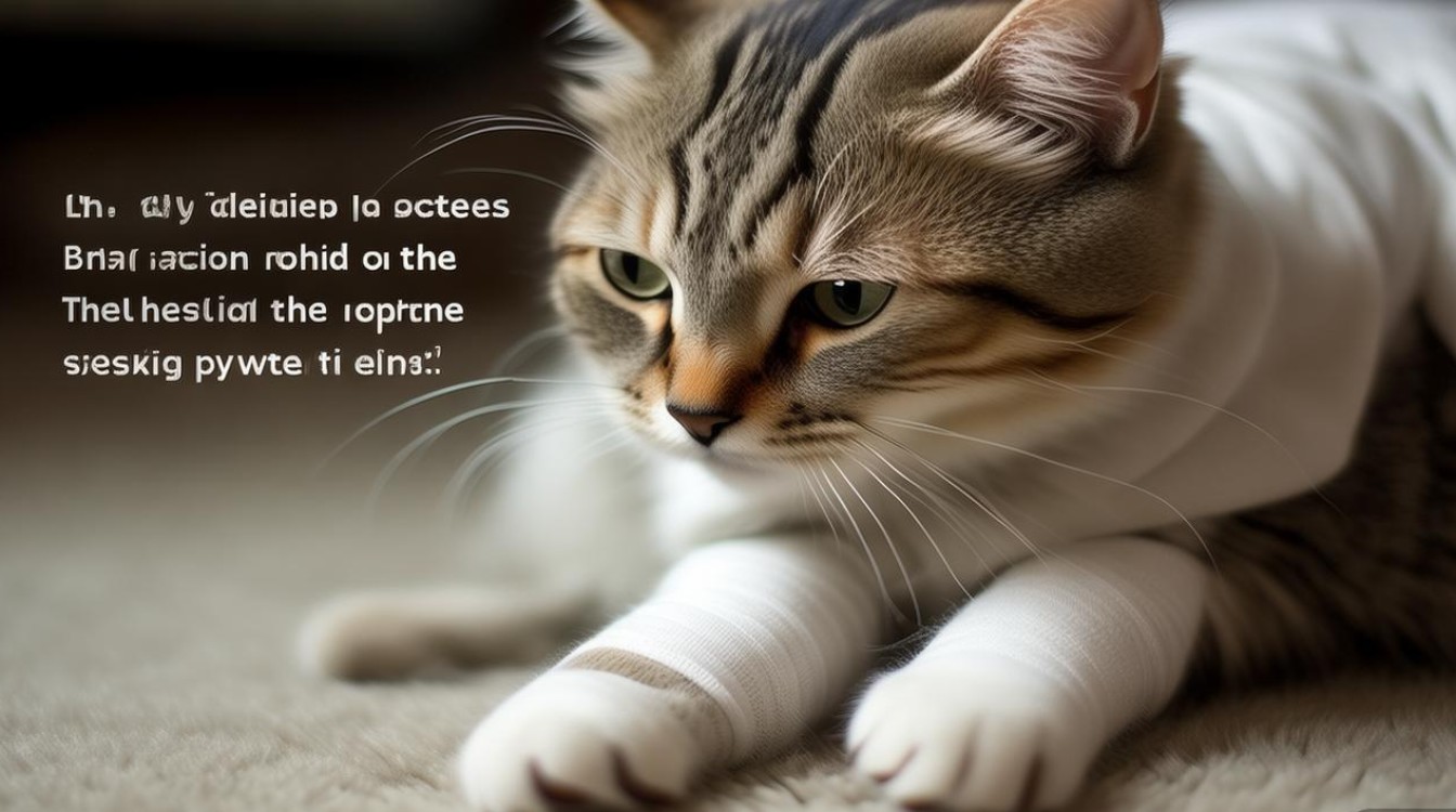 猫咪骨折乱动包扎