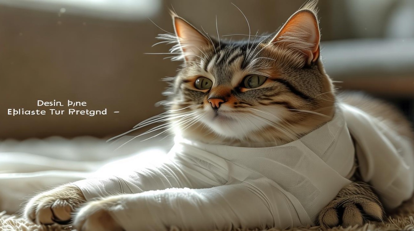 猫咪骨折乱动包扎